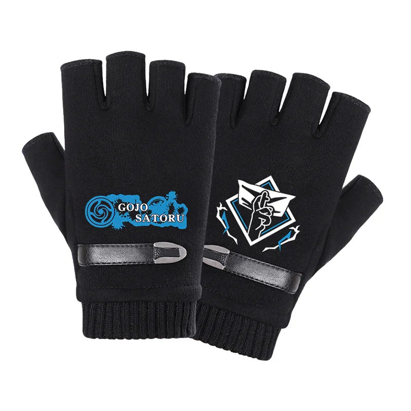 Jujutsu Kaisen Warm Fleece Half Finger Gloves