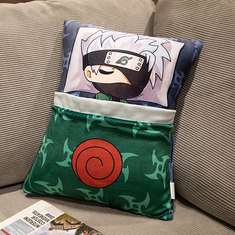 Naruto Q Version Kakashi Plush Doll - Soft Pillow