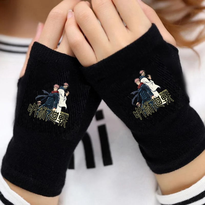 Jujutsu Kaisen Fingerless Arm Warmer Gloves