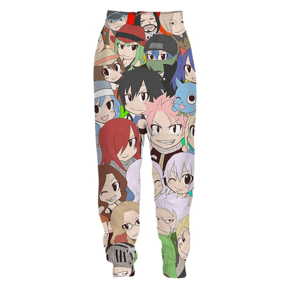 3D Print Anime FAIRY TAIL Many Faces Sweatpants