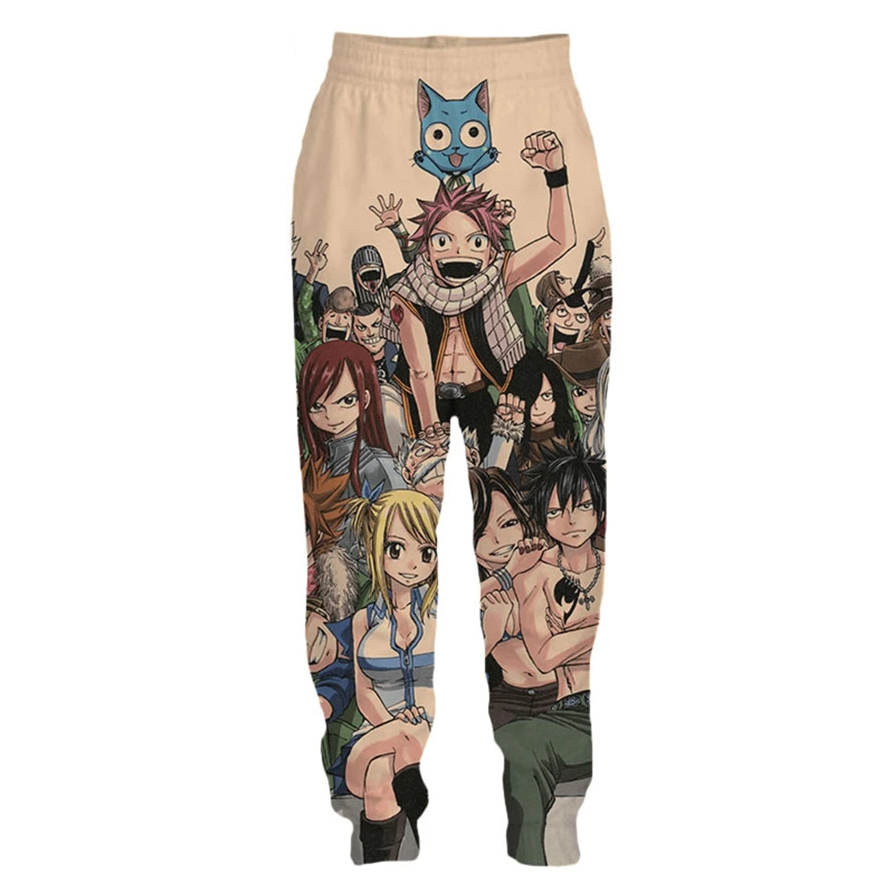 3D Print Anime FAIRY TAIL Many Faces Sweatpants