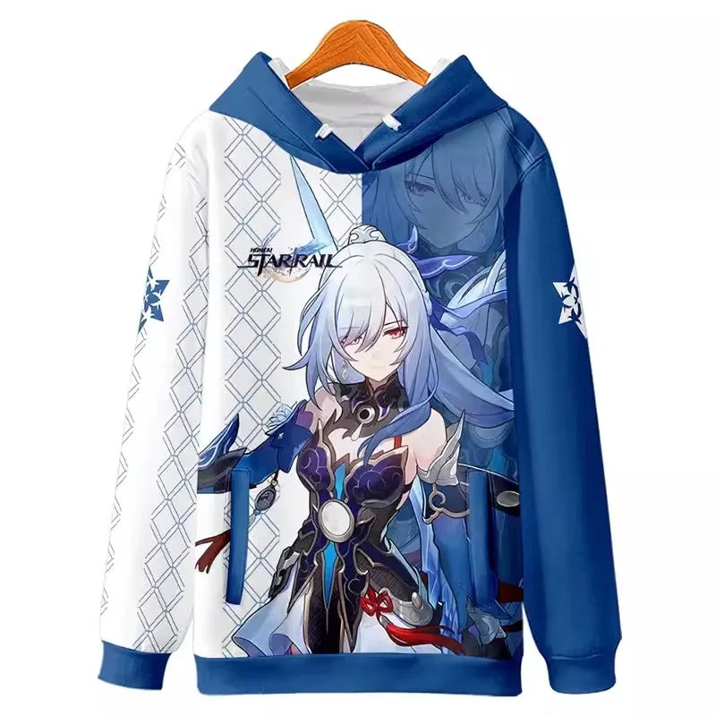 Honkai Star Rail Jingliu Hoodie Cosplay Costume