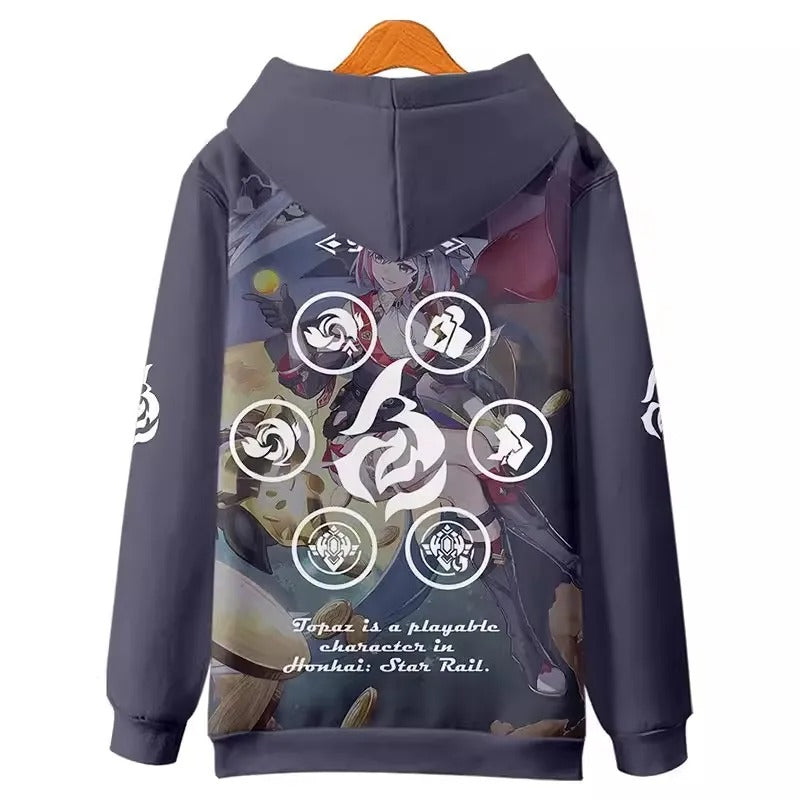Honkai Star Rail Topaz Hoodie Cosplay Costume