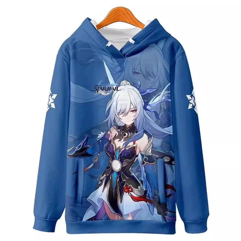 Honkai Star Rail Jingliu Hoodie Cosplay Costume
