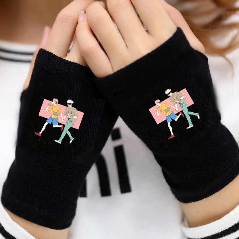 Jujutsu Kaisen Fingerless Arm Warmer Gloves