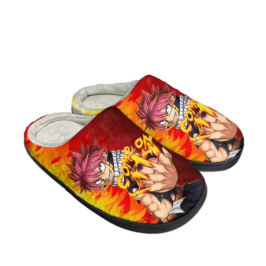 Fairy Tail Natsu Dragneel Home Cotton Custom Slippers