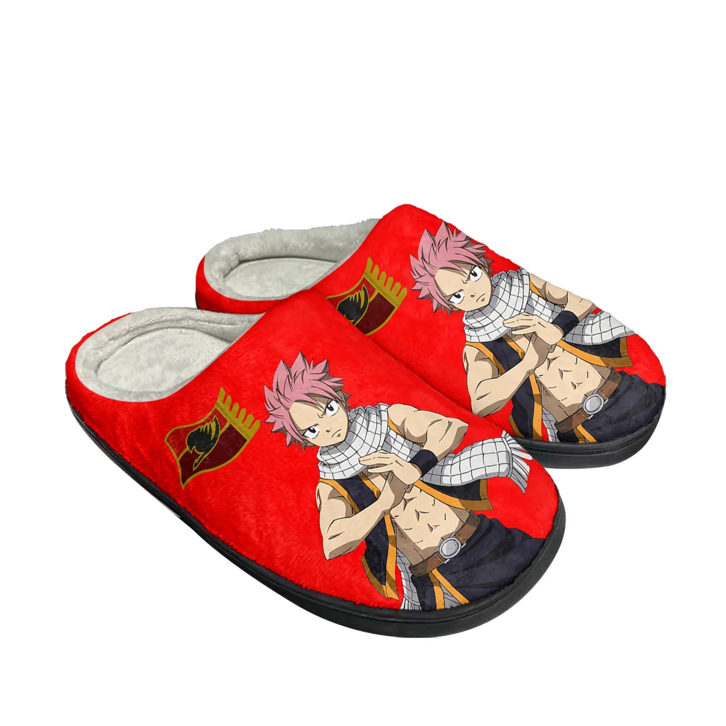 Fairy Tail Natsu Dragneel Home Cotton Custom Slippers
