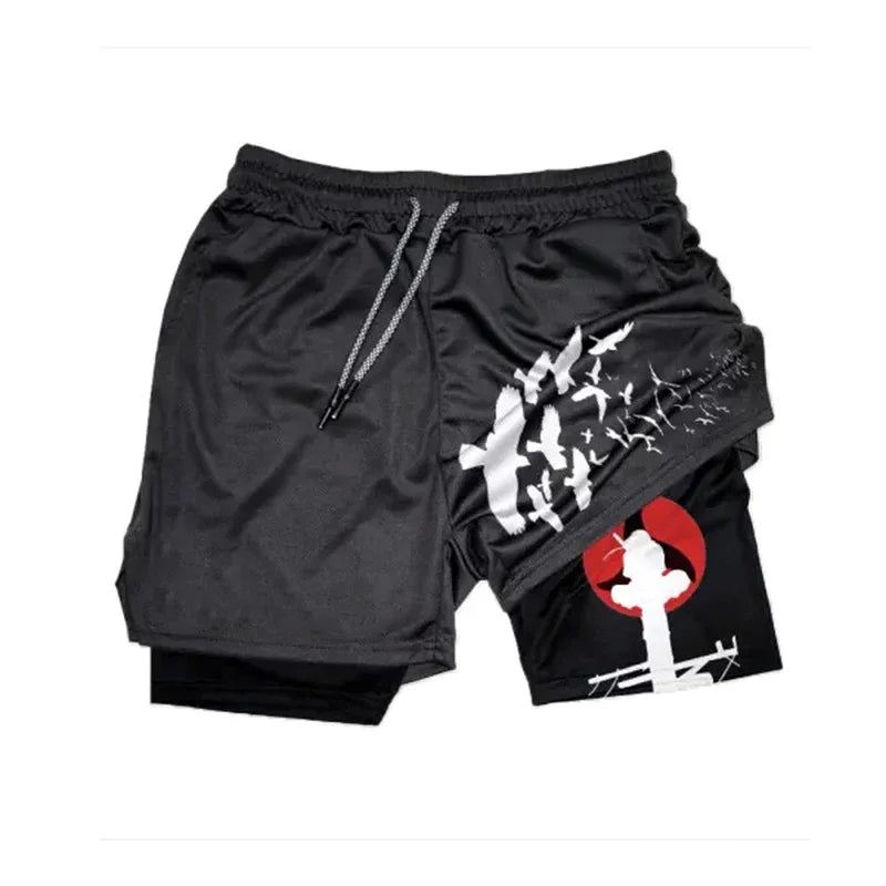 Anime Naruto Quick-Dry Gym Shorts