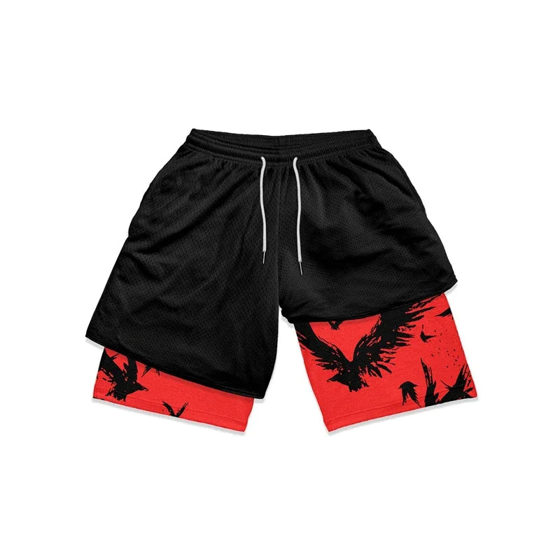 Anime Naruto Quick-Dry Gym Shorts