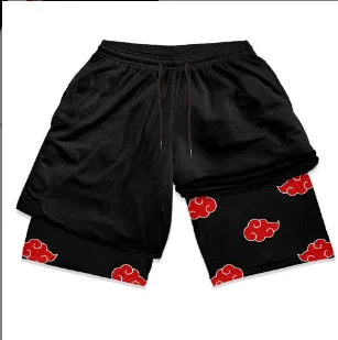 Anime Naruto Quick-Dry Gym Shorts