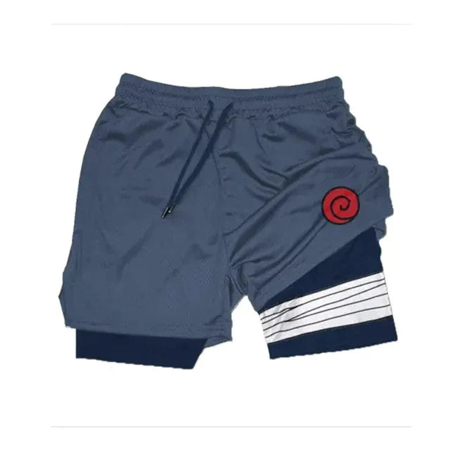 Anime Naruto Quick-Dry Gym Shorts