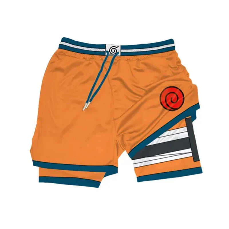 Anime Naruto Quick-Dry Gym Shorts
