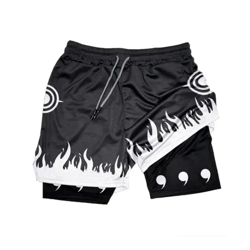 Anime Naruto Quick-Dry Gym Shorts