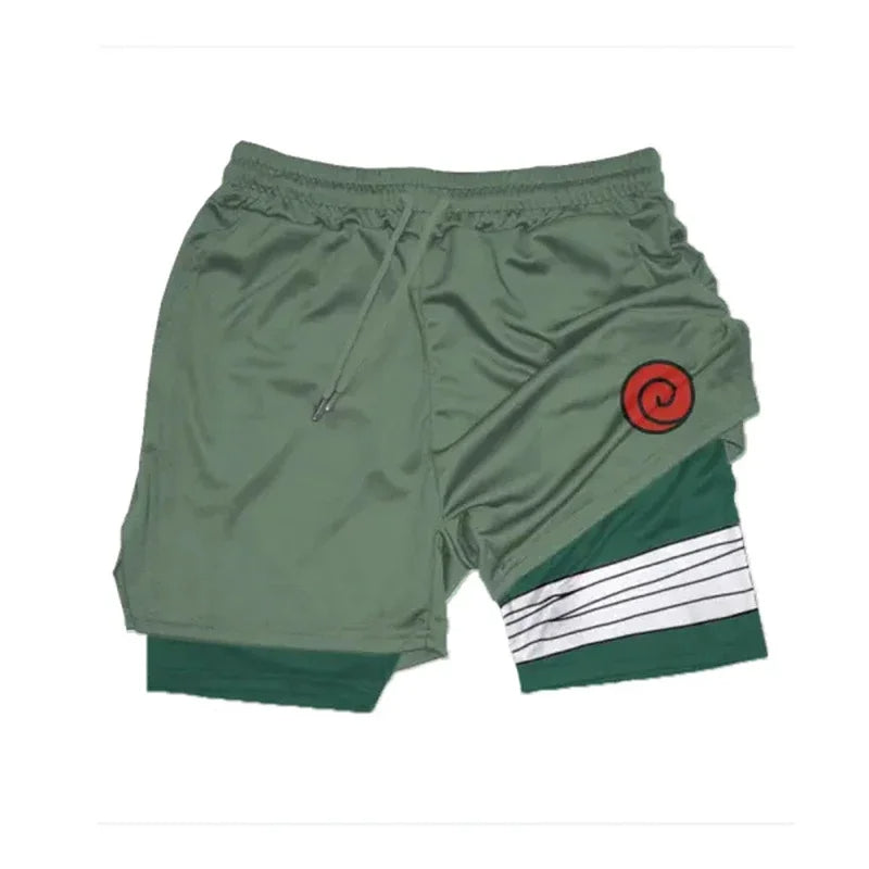 Anime Naruto Quick-Dry Gym Shorts