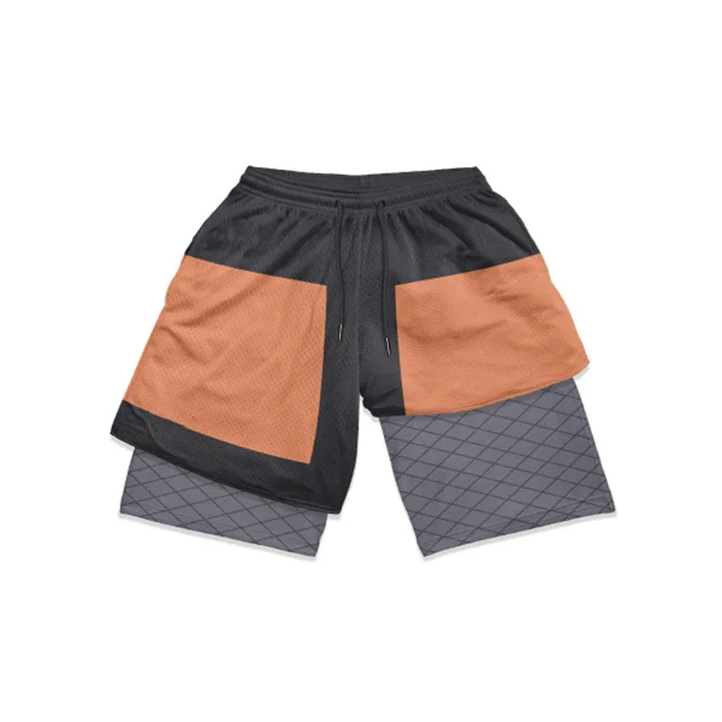 Anime Naruto Quick-Dry Gym Shorts
