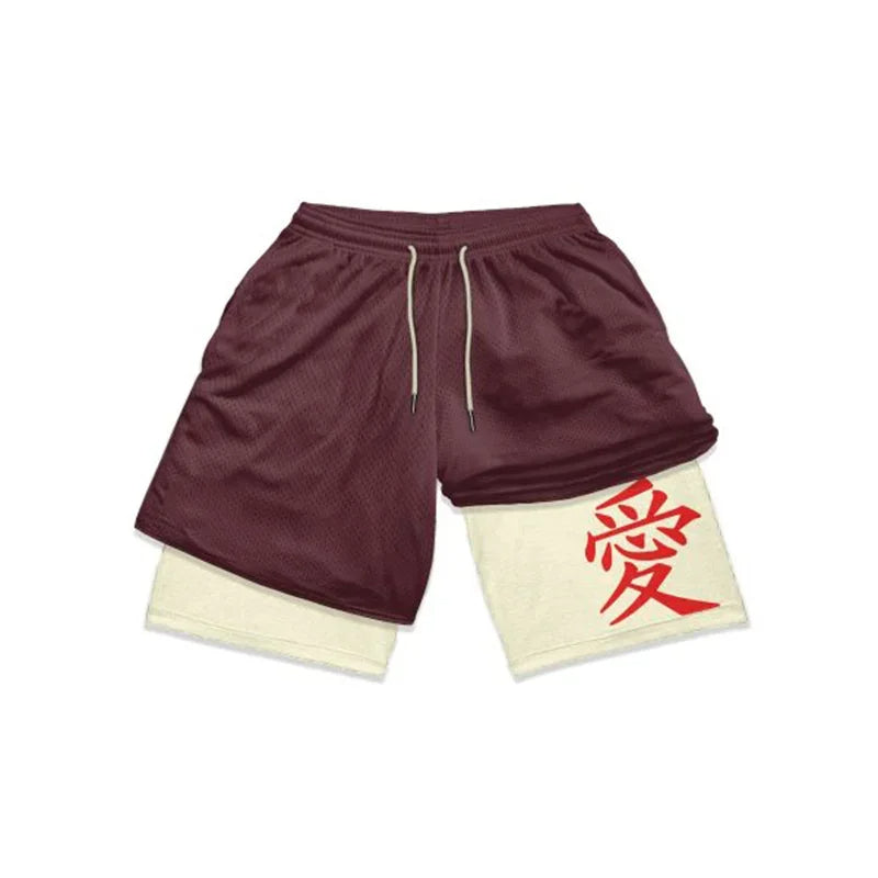 Anime Naruto Quick-Dry Gym Shorts
