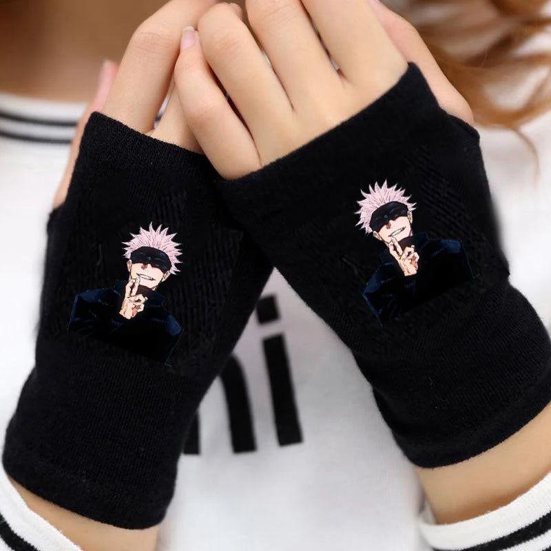 Jujutsu Kaisen Fingerless Arm Warmer Gloves