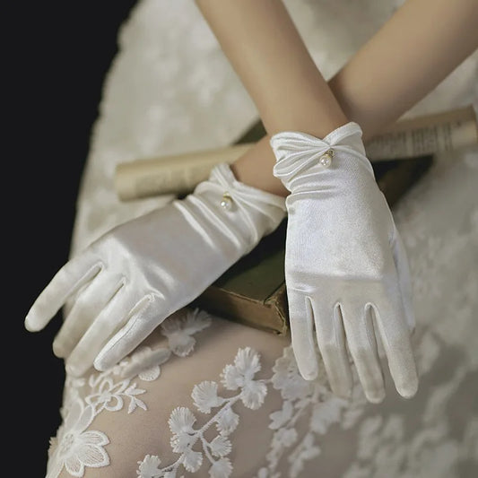 Super Fairy Bride Gloves with Bowknot