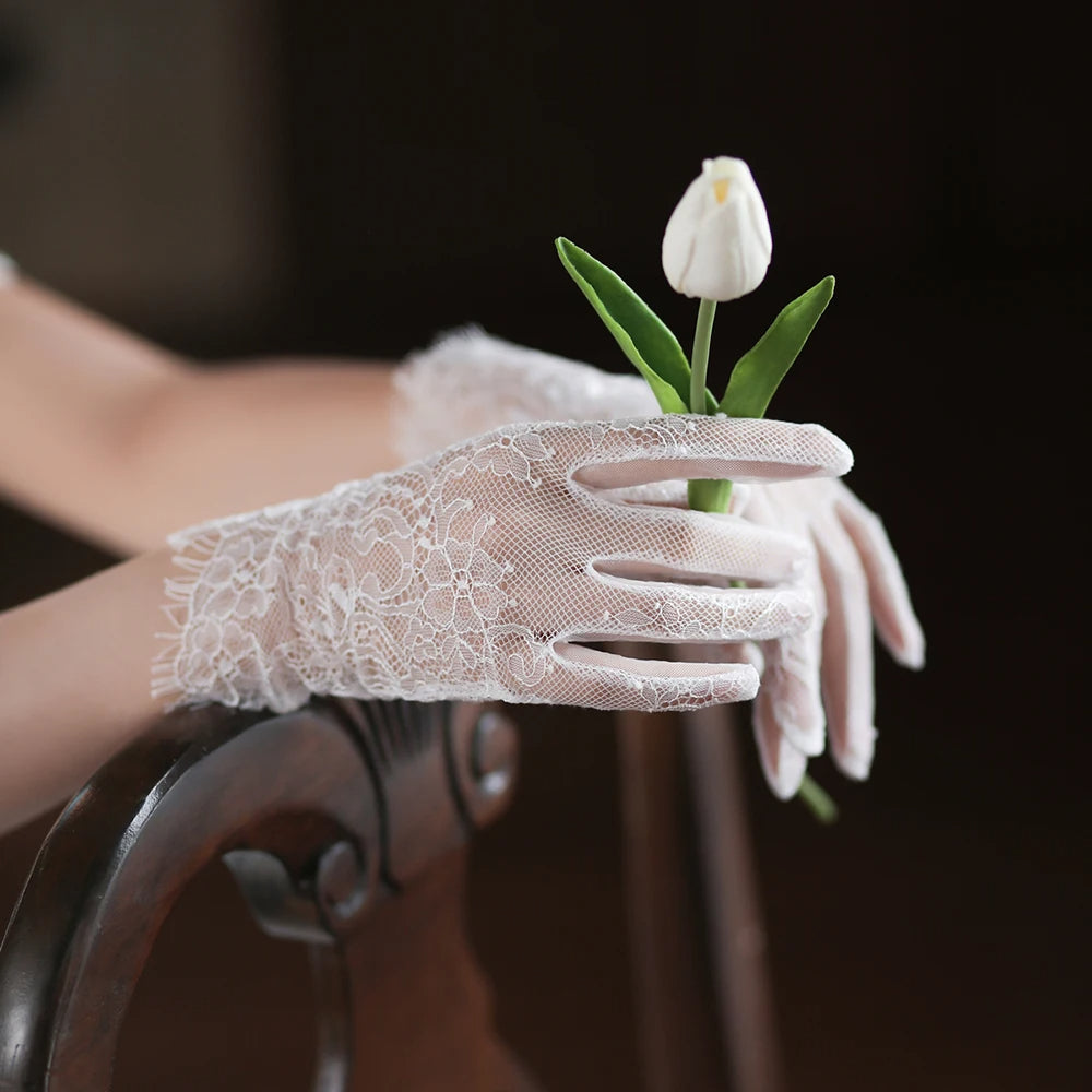 Super Fairy Bride Gloves with Bowknot