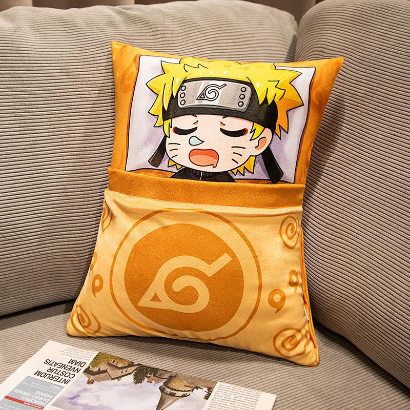 Naruto Q Version Kakashi Plush Doll - Soft Pillow