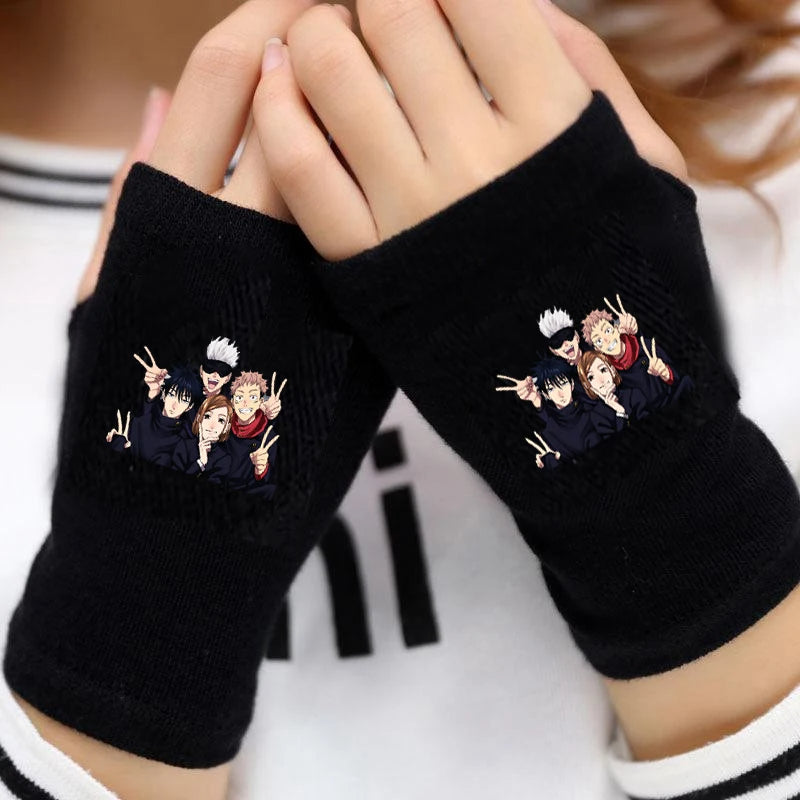 Jujutsu Kaisen Fingerless Arm Warmer Gloves