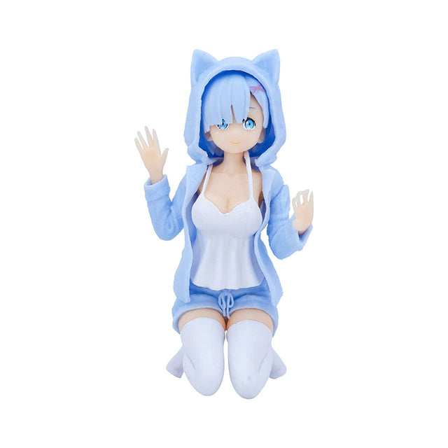 Ram and Rem Fur Kawaii Hoodie Figures - Anime Fantasy Land