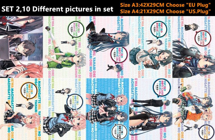 My Teen Romantic Comedy SNAFU Poster Stickers