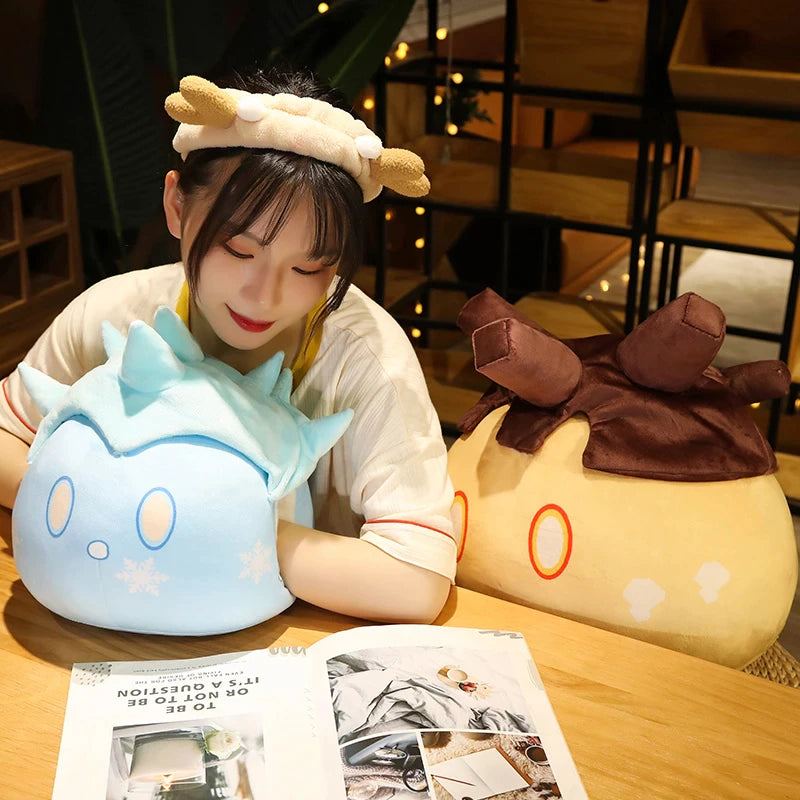 Genshin Impact Slime Plush Pillow With Hand Warmers