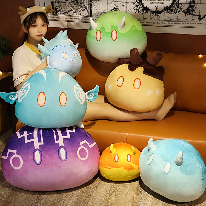 Genshin Impact Slime Plush Pillow With Hand Warmers