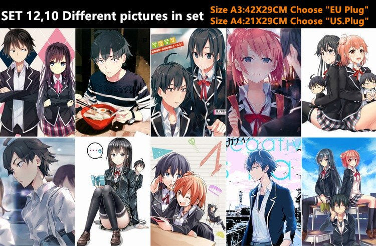 My Teen Romantic Comedy SNAFU Poster Stickers