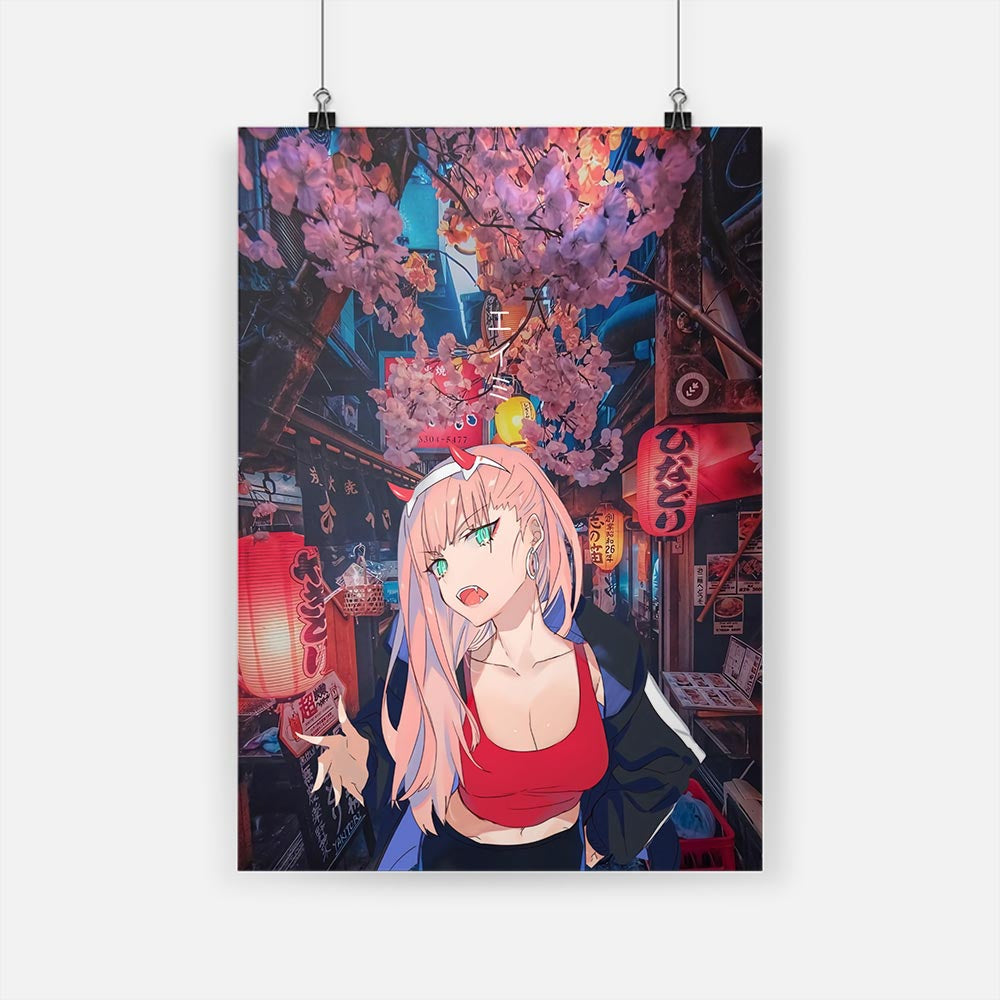 Darling in the Franxx Night City Posters