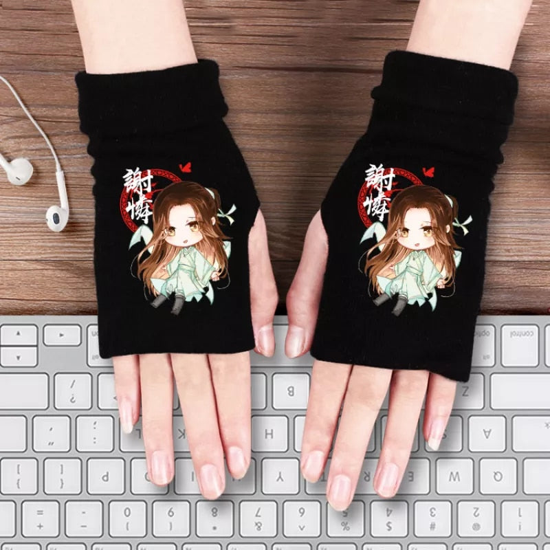 Demon Slayer Half Finger Gloves - Anime Fantasy Land