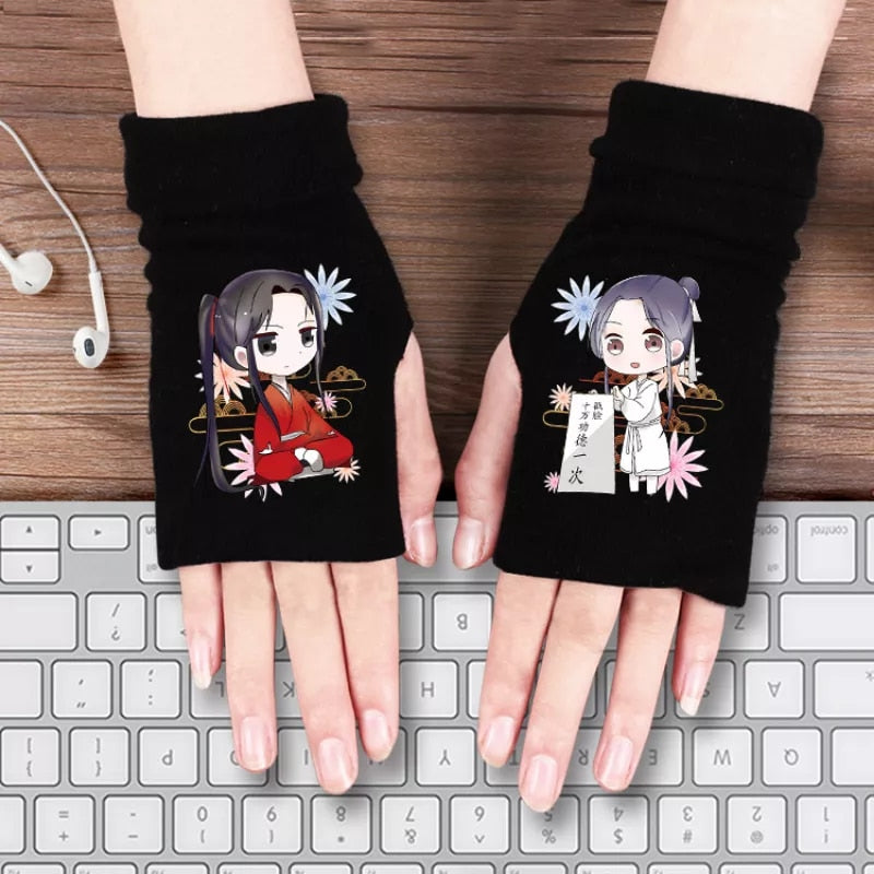 Demon Slayer Half Finger Gloves - Anime Fantasy Land