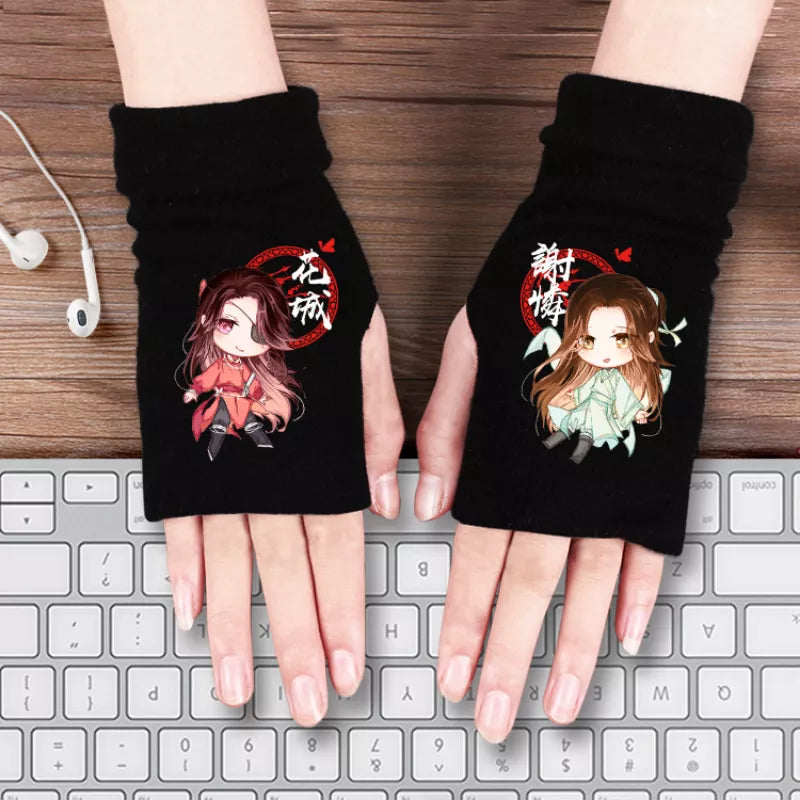 Demon Slayer Half Finger Gloves - Anime Fantasy Land