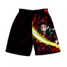 Demon Slayer Beach Shorts With Pocket - Anime Fantasy Land