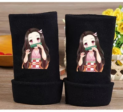 Demon Slayer Cosplay Half Finger Gloves - Anime Fantasy Land