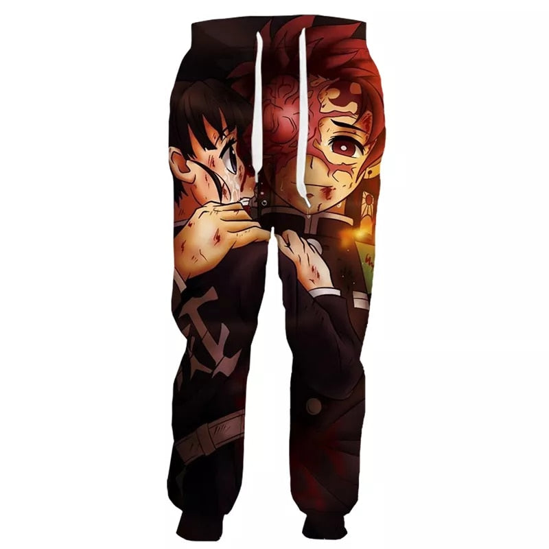 Demon Slayer 3D Print Joggers - Anime Fantasy Land