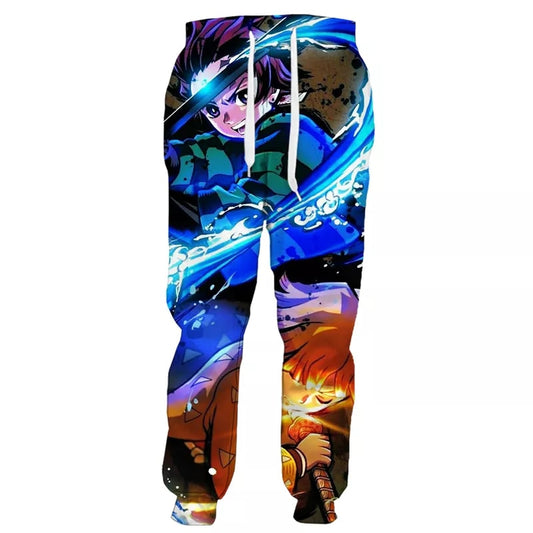 Demon Slayer 3D Print Joggers - Anime Fantasy Land