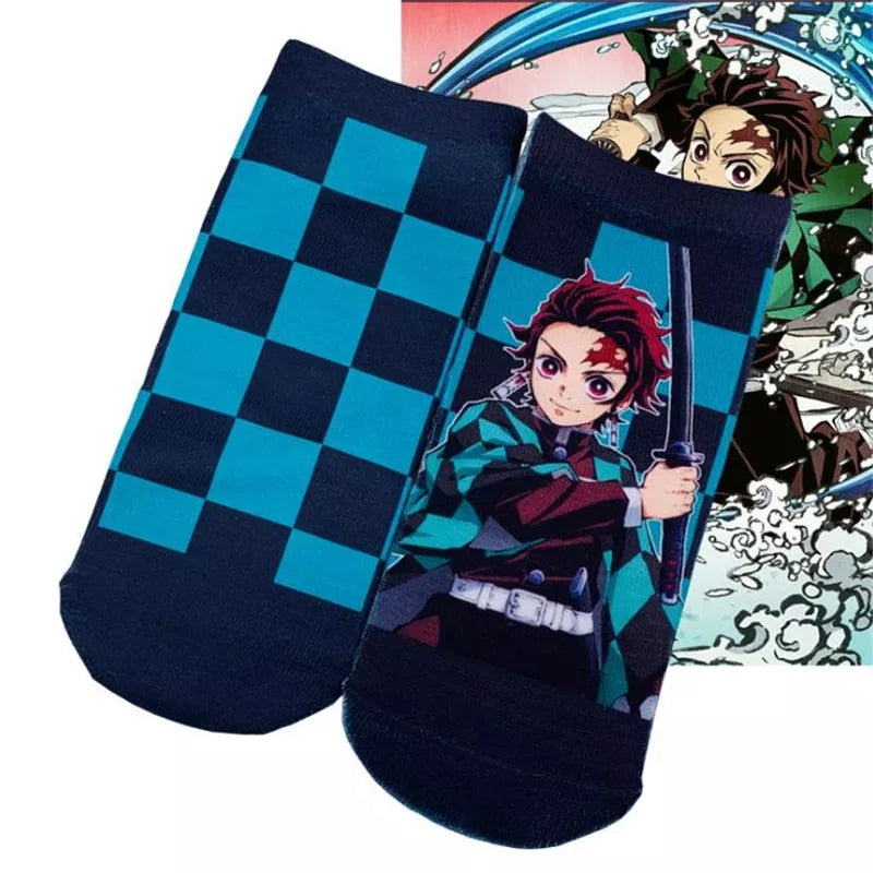 Demon Slayer Cartoon Cotton Socks Set - Anime Fantasy Land