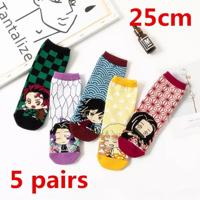 Demon Slayer Cosplay Prop Cartoons Socks - Anime Fantasy Land