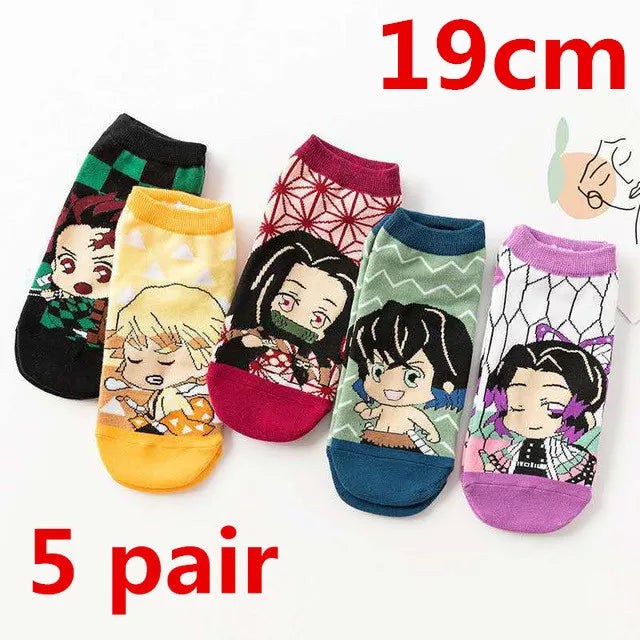 Demon Slayer Cosplay Prop Cartoons Socks - Anime Fantasy Land