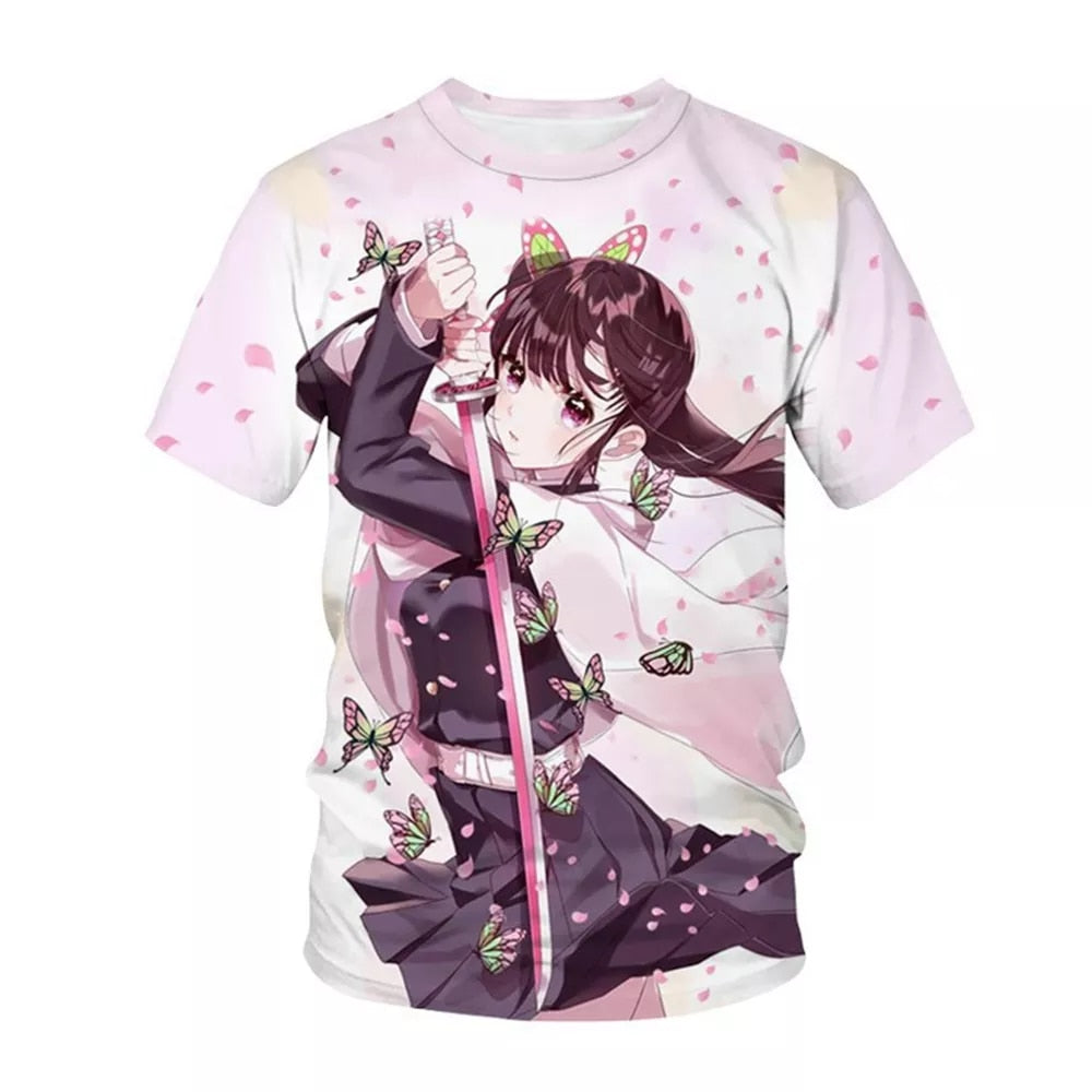 Demon Slayer Printing T-Shirt - Anime Fantasy Land