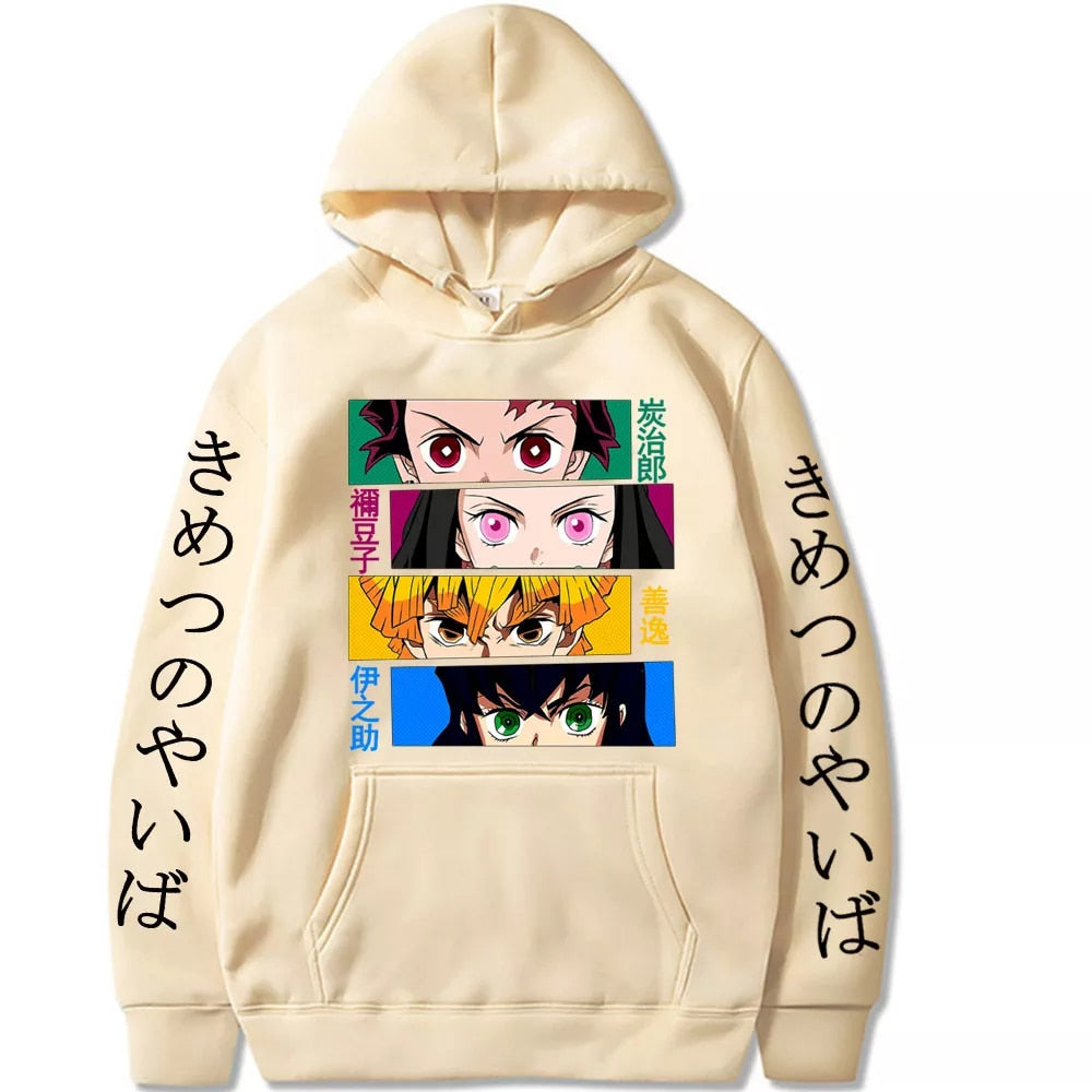 Demon Slayer Printed Sweatshirt - Anime Fantasy Land