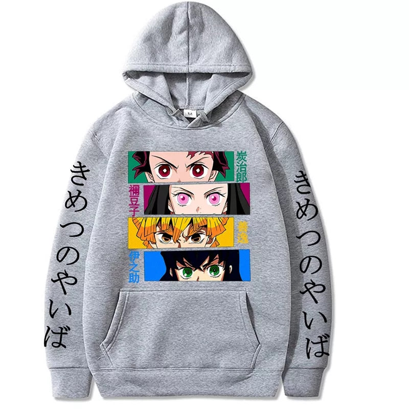 Demon Slayer Printed Sweatshirt - Anime Fantasy Land