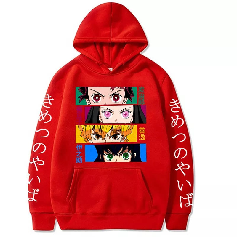 Demon Slayer Printed Sweatshirt - Anime Fantasy Land