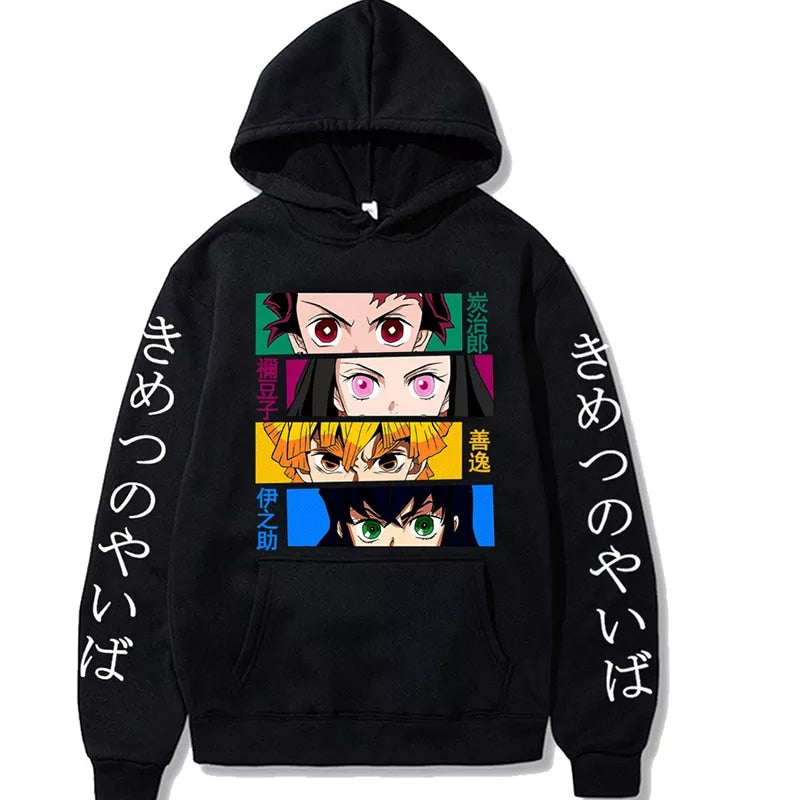 Demon Slayer Printed Sweatshirt - Anime Fantasy Land