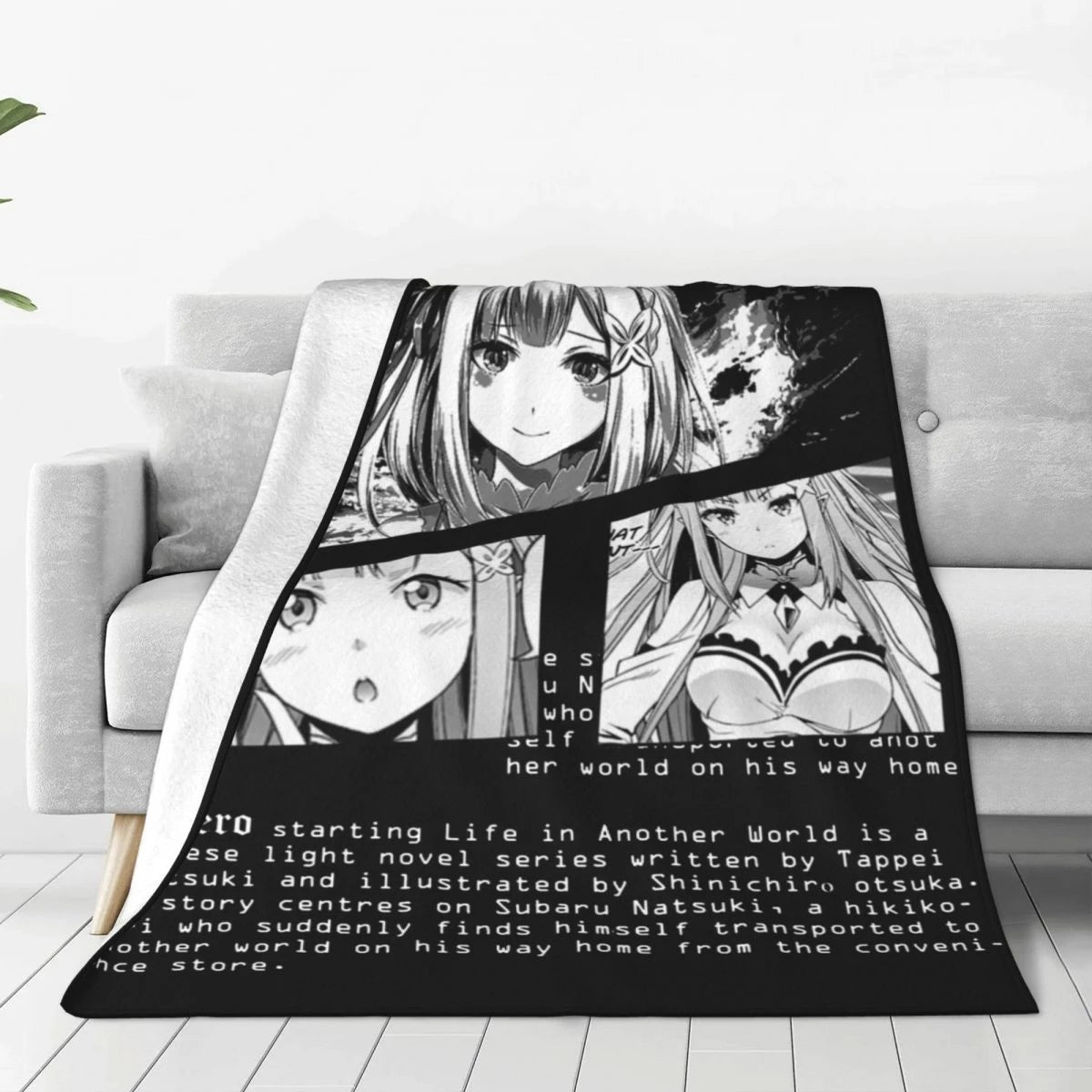 Re:Zero Emilia Fluffy Blanket - Anime Fantasy Land