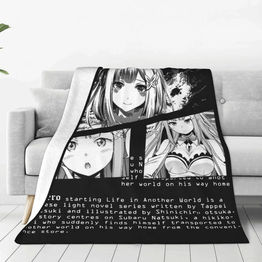 Re:Zero Emilia Fluffy Blanket - Anime Fantasy Land