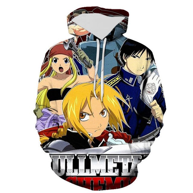 Fullmetal Alchemist 3D Hoodie