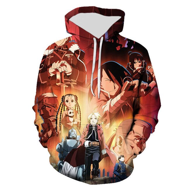 Fullmetal Alchemist 3D Hoodie
